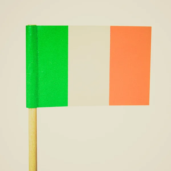 Retro-look irländska flaggan — Stockfoto