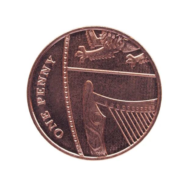 Una moneta da un penny — Foto Stock
