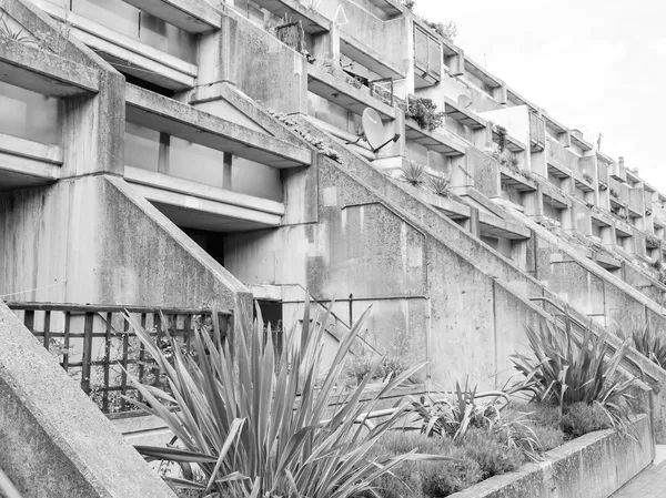 Black and white Alexandra Road in London — Stock Photo, Image