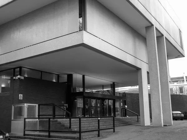 Black and white Royal College Of Physicians in London — Stock Photo, Image