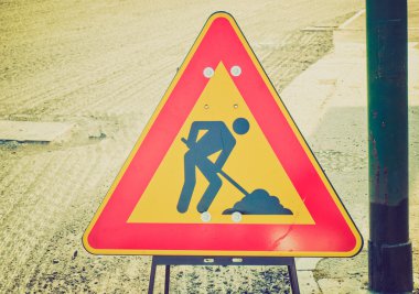 Retro görünüm yol çalışmaları