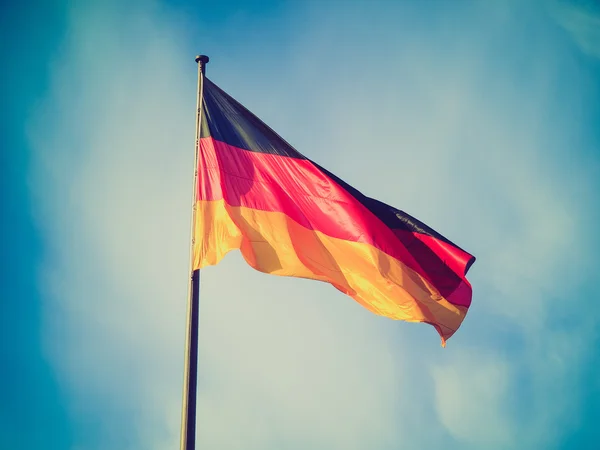复古风采德国国旗 — 图库照片