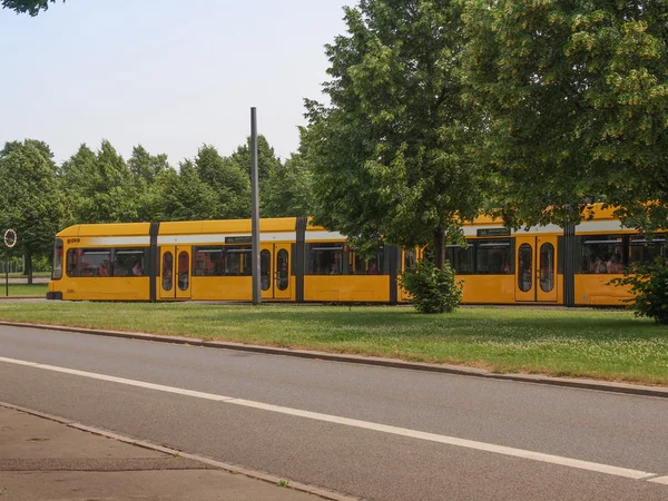 Tram in Dresden — Stockfoto