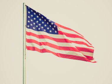 Retro görünüm Amerikan bayrağı