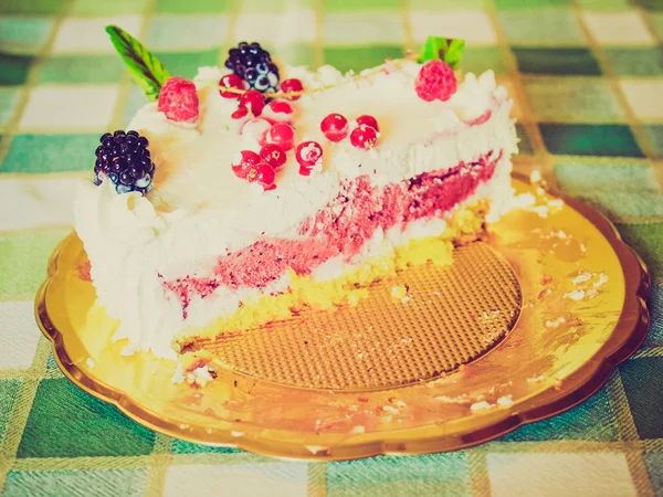 Retro look Pie cake — Stock Photo, Image