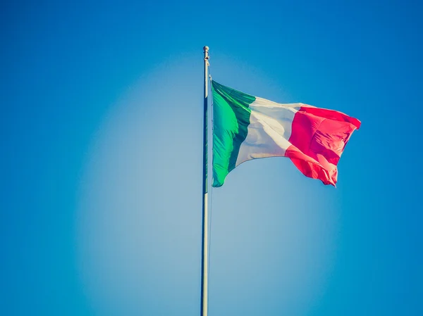 Retro look Italian flag — Stock Photo, Image
