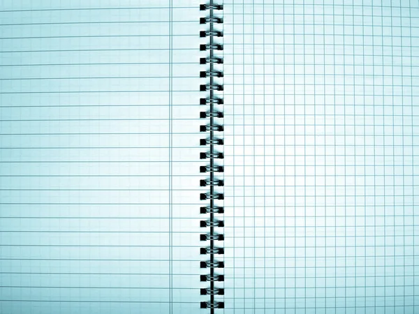 Página de caderno em branco — Fotografia de Stock