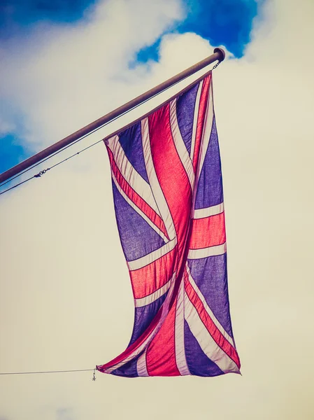 Retro titta Storbritannien flagga — Stockfoto