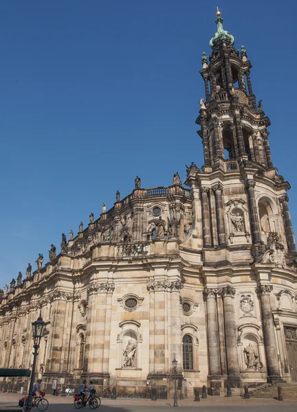 Drezno hofkirche — Zdjęcie stockowe