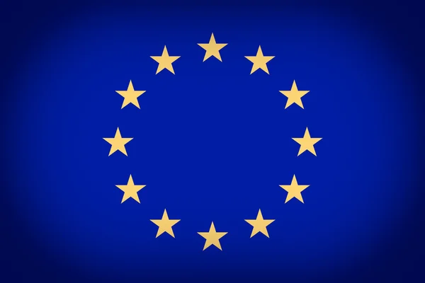 Ρετρό βλέμμα Σημαία της Ευρώπης — Φωτογραφία Αρχείου