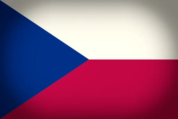 Retro look drapeau République tchèque — Photo
