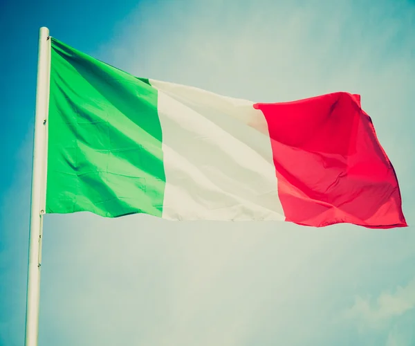 Retro-look flagga Italien — Stockfoto