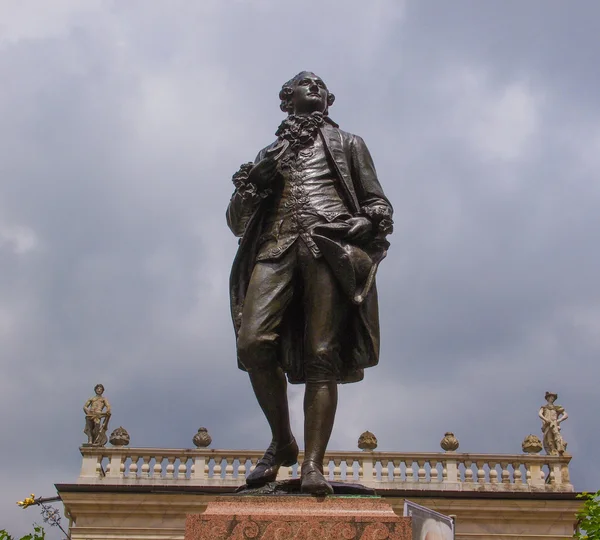 Goethe Denkmal Leipzig — Stok fotoğraf