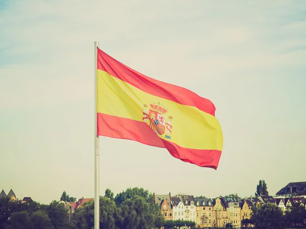 Retro-look vlag van Spanje voeren — Stockfoto