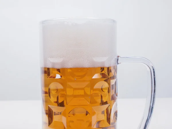 Lager beer glass — Stock Photo, Image