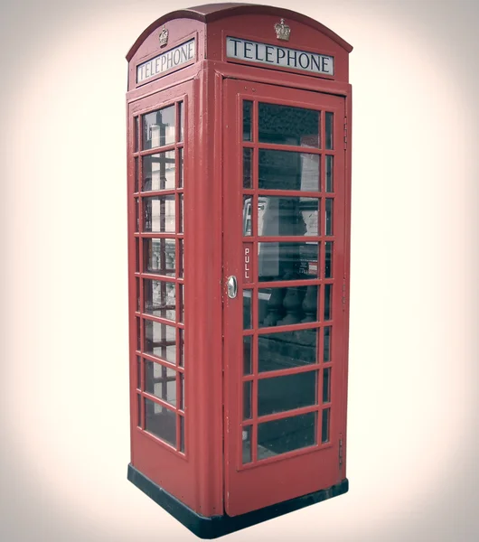 Retro titta London telefonkiosk — Stockfoto