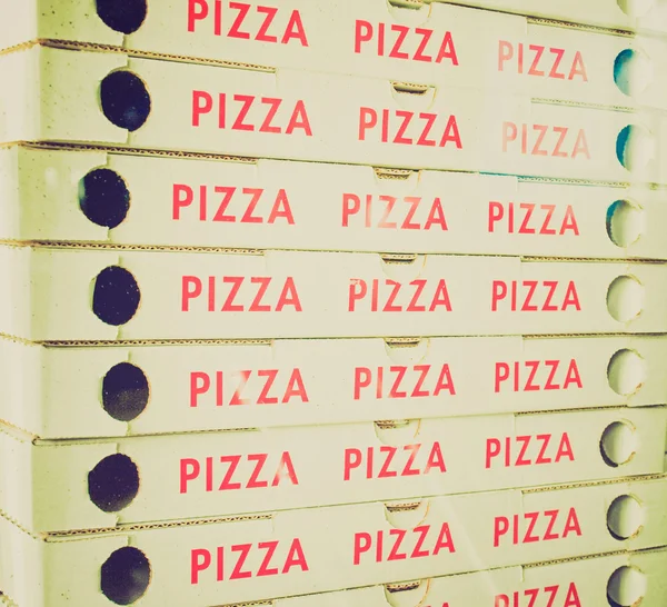 Retro görünüm pizza — Stok fotoğraf
