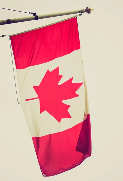 Retro look drapeau du Canada — Photo