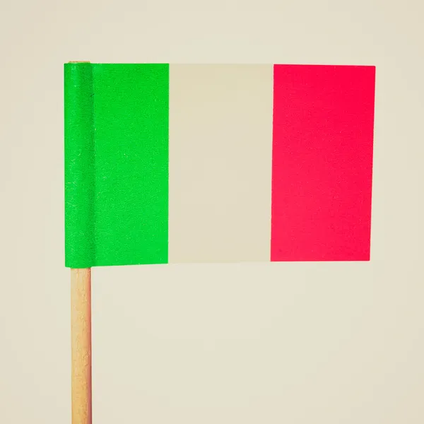 Retro look Bandera de Italia — Foto de Stock