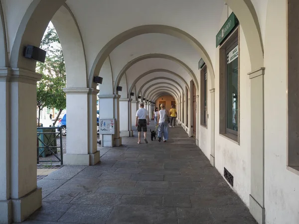 San Mauro Itália Circa Julho 2021 Pórtico Colunata Pórtico Cidade — Fotografia de Stock