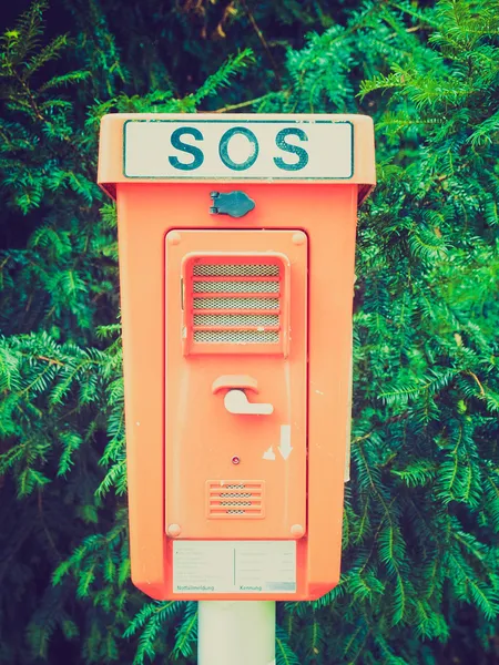 Mirada retro Un signo de SOS — Foto de Stock