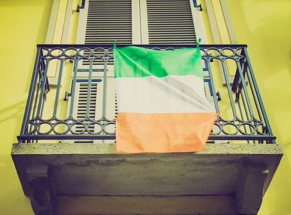 Ретро-взгляд на ирландский флаг — стоковое фото