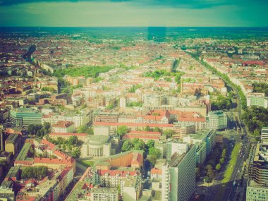 Retro görünüm berlin havadan görünümü