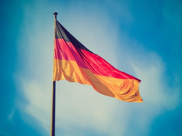 Retro olhar bandeira alemã — Fotografia de Stock