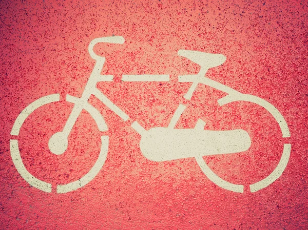 Retro look Bike sign — Stock Photo, Image