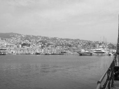 siyah-beyaz porto vecchio eski liman Cenova