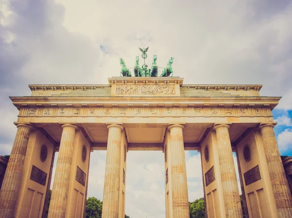Retro-Look Brandenburger Tor berlin — Stockfoto