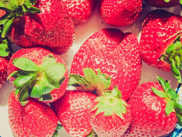 Retro look Strawberries — Stock Photo, Image