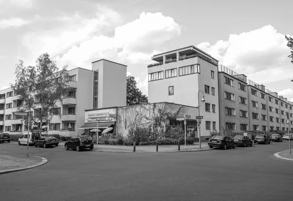 Preto e branco Siedlung Siemensstadt — Fotografia de Stock