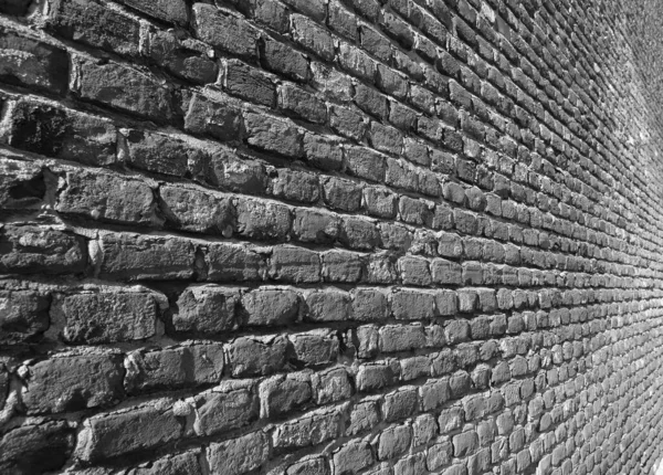 Brick Perspective Texture Useful Background Black White — Stock Photo, Image