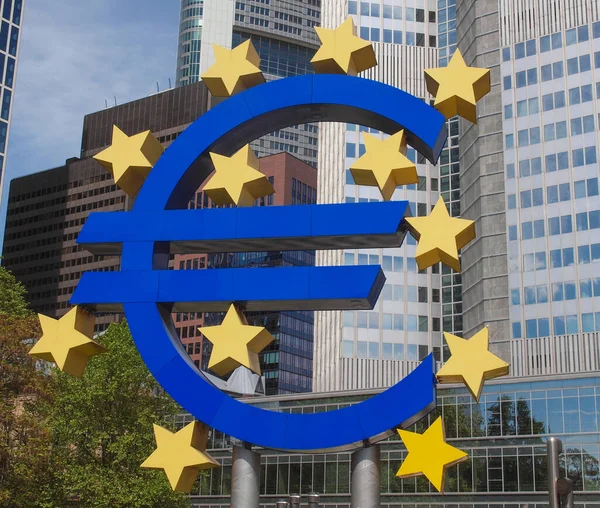 ドイツのフランクフルトにヨーロッパの中央銀行 — ストック写真