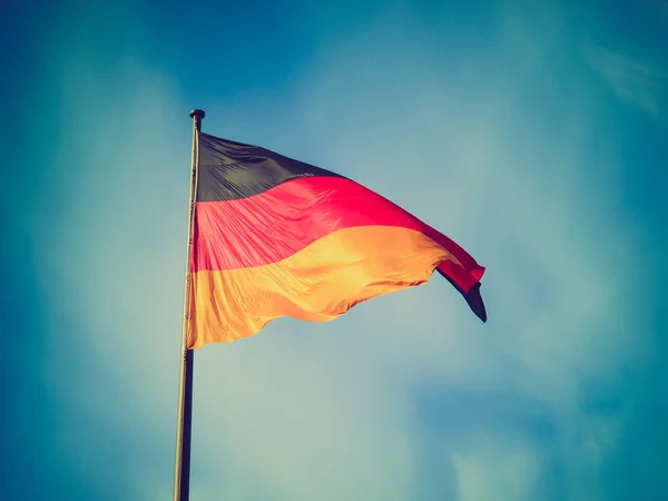 Deutsche Flagge im Retro-Look — Stockfoto