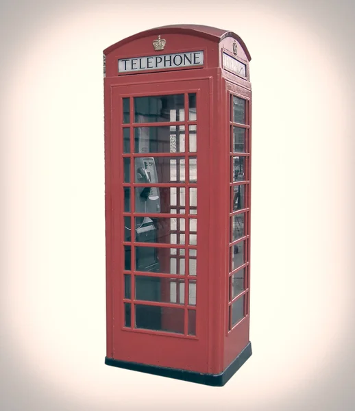 Londra telefon kulübesine bak. — Stok fotoğraf