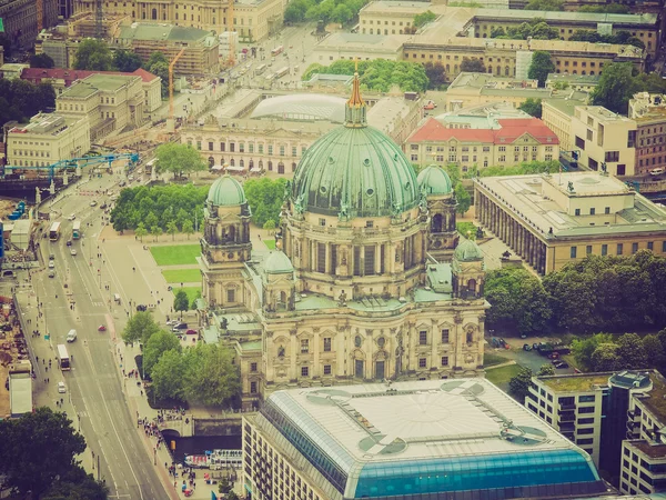 Widok z lotu ptaka stylu retro Berlina — Zdjęcie stockowe