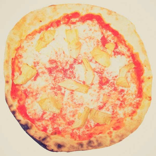 Arata retro Anghinare Pizza — Fotografie, imagine de stoc