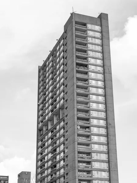 Londra Kulesi'nde siyah-beyaz balfron — Stok fotoğraf