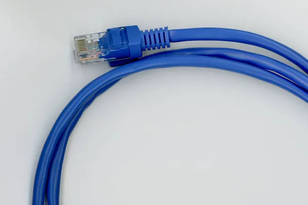 Cavo Ethernet Rj45 Lan Comunicazioni Rete Alta Velocità — Foto Stock