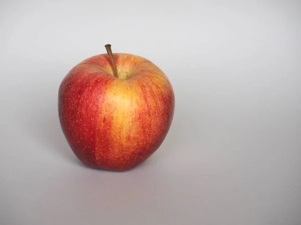 Červené Jablko Vědecký Název Malus Domestica Vegetariánské Ovoce Potraviny — Stock fotografie
