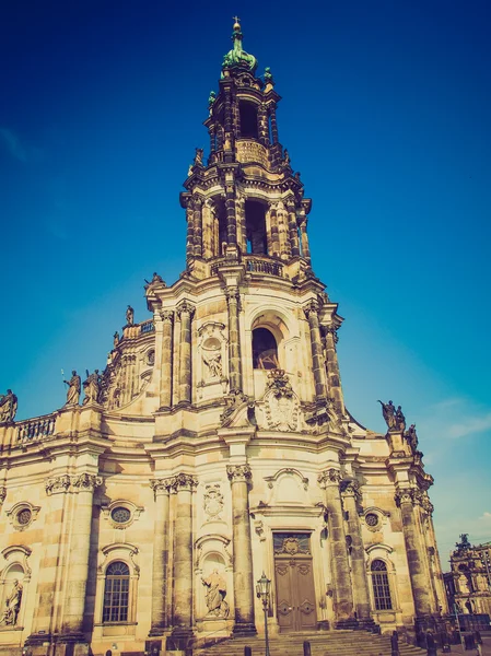 德累斯顿宫廷教堂 — 图库照片