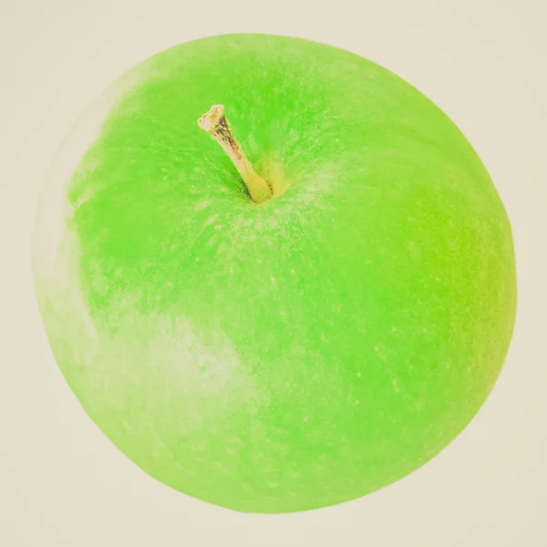 Retro görünüm granny smith elma meyve — Stok fotoğraf