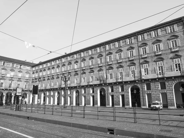 Teatro Regio en blanco y negro Teatro Real de Turín —  Fotos de Stock