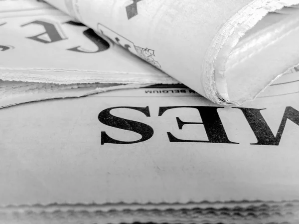 Black and white Newspapers — Stock Photo, Image