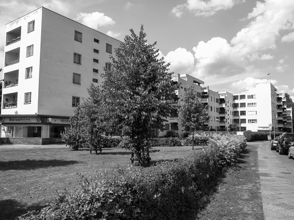 Czarno-białe siedlung siemensstadt — Zdjęcie stockowe