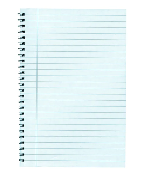 Blank notebook page — Stock Photo, Image