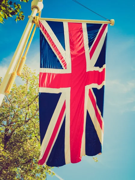 Retro-look Britse vlag — Stockfoto