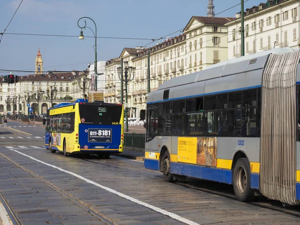 Turyn Włochy Circa Październik 2021 Plac Piazza Vittorio Emanuele — Zdjęcie stockowe